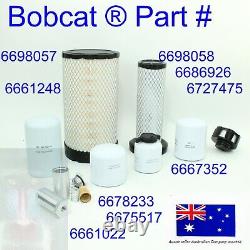 Filter Service Kit For Bobcat S220 S250 S300 S330 Hydraulic Fuel Oil Air V3800