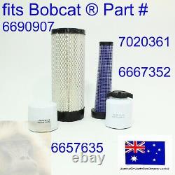 Filter Service Kit for Bobcat S100 Air Fuel Oil 6690907 7020361 6657635 6667352