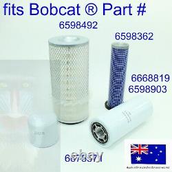 Filters fits Bobcat 6598362 6598492 6598903 6668819 6675517 743 743B 743DS 1600