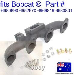 Fit Bobcat Exhaust Manifold Head Turbo Studs Flanged Nuts Bolts S220 S250 S300
