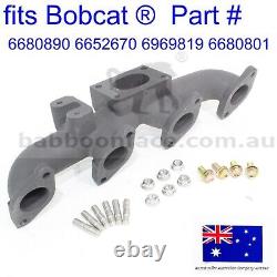 Fit Bobcat Exhaust Manifold Head Turbo Studs Flanged Nuts Bolts S220 S250 S300