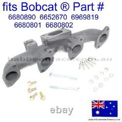 Fit Bobcat Exhaust Manifold Head Turbo Studs Flanged Nuts Bolts T250 T300 T320