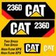 Fits 236d Caterpillar Skid Steer Replacement Decals