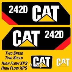 Fits 242D Caterpillar Skid Steer Replacement Decals