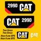 Fits 299d Cat Skid Steer Replacement Decal Sticker Outdoor Durable Laminate