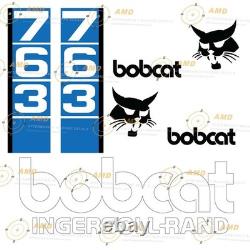 Fits 763 (Vertical Stripes) Bobcat Skid Steer Replacement Decals
