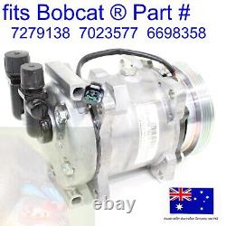 Fits Bobcat Air Conditioning Compressor 7279138 E26 E30 E32 E32i E34 E35 E35i AC