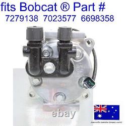Fits Bobcat Air Conditioning Compressor 7279138 E26 E30 E32 E32i E34 E35 E35i AC