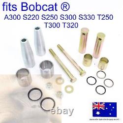 Fits Bobcat Bobtach Pivot Pin Bush Kit 6729358 7139943 6805453 6577954 S330 T250