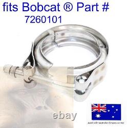 Fits Bobcat Doosan Exhaust Pipe Muffler DOC V Clamp 7260101 S510 S530 S550 S570