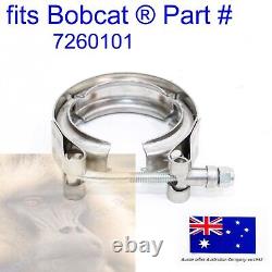 Fits Bobcat Doosan Exhaust Pipe Muffler DOC V Clamp 7260101 S510 S530 S550 S570