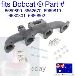 Fits Bobcat Exhaust Manifold Head Turbo Studs Flanged Nuts Bolts S220 S250 S300