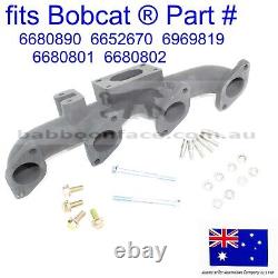 Fits Bobcat Exhaust Manifold Head Turbo Studs Flanged Nuts Bolts S220 S250 S300