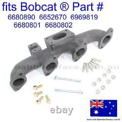 Fits Bobcat Exhaust Manifold Head Turbo Studs Flanged Nuts Bolts S220 S250 S300