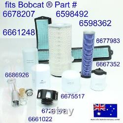 Fits Bobcat Filter Service Kit S130 S150 Air Oil Fuel Hydraulic Vent Cab Diesel
