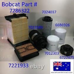 Fits Bobcat Filter Service Kit S590 S595 T450 T550 T590 Oil Air Fuel Hydraulic