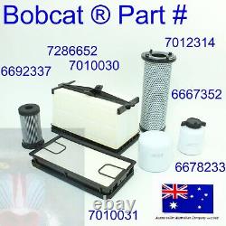 Fits Bobcat Filter Service Kit S750 S770 S850 A770 T770 T870 Kubota V3800 engine