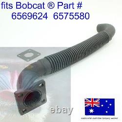 Fits Bobcat Flex Exhaust Pipe & Gasket Muffler Manifold 6569624 643 645 743 1600