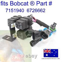 Fits Bobcat Horn Blinker Wiring Harness Mount 6726662 7151940 with SJC Flashing