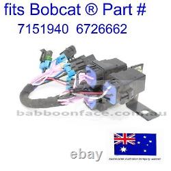 Fits Bobcat Horn Blinker Wiring Harness Mount 6726662 7151940 with SJC Flashing