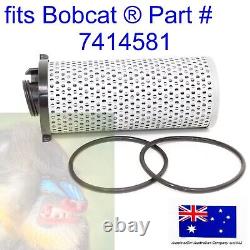 Fits Bobcat Hydraulic Oil Filter angled canister Element 7414581 S570 S590 S595