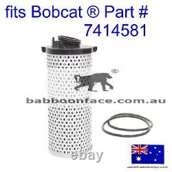 Fits Bobcat Hydraulic Oil Filter angled canister Element 7414581 S570 S590 S595