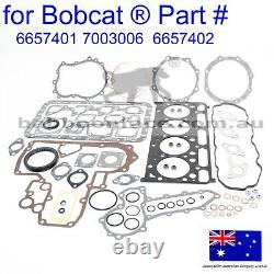 Fits Bobcat Kubota Tier I V2203 Full Engine Gasket Kit 773G 7753 S150 S160 S175