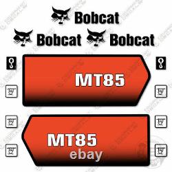 Fits Bobcat MT85 Mini Skid Steer Decal Kit (Exterior) 7 YEAR OUTDOOR 3M VINYL