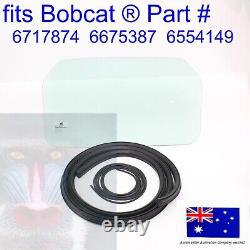 Fits Bobcat Rear Back Glass Window 6717874 & SEAL KIT S130 S150 S160 S175 S185