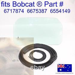 Fits Bobcat Rear Back Glass Window 6717874 & SEAL KIT S130 S150 S160 S175 S185