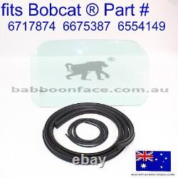 Fits Bobcat Rear Back Glass Window 6717874 & SEAL KIT S130 S150 S160 S175 S185