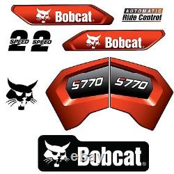 Fits Bobcat S770 Skid Steer Loader Replacement Decals Laminated Outdoor Vinyl