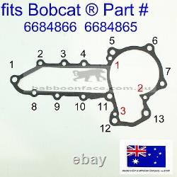 Fits Bobcat Water Pump & Gasket Kubota 6684865 337 341 435 E50 E55 Excavator