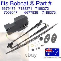 Fits Bobcat Wiper Motor Arm Blade Mount Door Kit 6679476 7188371 7188372 7009047