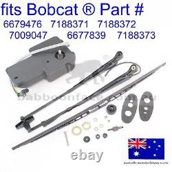 Fits Bobcat Wiper Motor Arm Blade Mount Door Kit 6679476 7188371 7188372 7009047