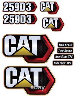 Fits Caterpillar 259D3 DECAL KIT SKID STEER3M VINYL / FREE SHIPPING