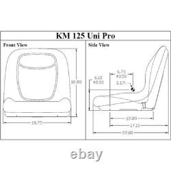 Fits Ford New Holland Black Skid Steer Seat Fits LS120 LS125 LS140 LS150 LS