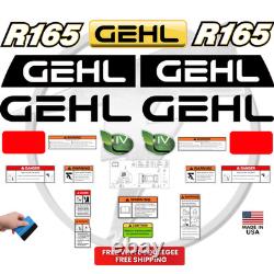 Fits GEHL R165 Decal Kit Skid Steer Stickers Free Shipping 3M Vinyl