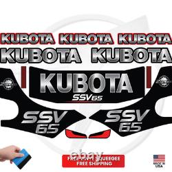 Fits Kubota SSV 65 Main Decals Skid Steer Stikers Free Shipping 3M Vinyl