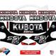 Fits Kubota Ssv 65 Main Decals Skid Steer Stikers Free Shipping 3m Vinyl