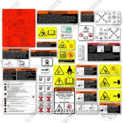 Fits Kubota SVL 75-2 Decal Kit Skid Steer NEW STYLE LOGOS 7 YEAR 3M VINYL
