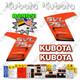 Fits Kubota Svl 75-2 New Decal Kit Skid Steer Decals 7 Year 3m Vinyl
