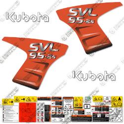 Fits Kubota SVL 95-2S Decal Kit Skid Steer New Style Logo 7 YEAR 3M VINYL