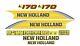 Fits New Holland L170 Skid Steer Loader Decals / Stickers (complete Set / Kit)