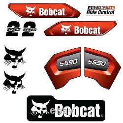 Fits S590 Bobcat Replacement Decals Durable Outdoor Laminated Vinyl