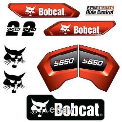 Fits S650 Bobcat Skid Steer Loader Replacement Decals Laminated Outdoor Vinyl