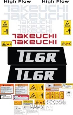 Fits Takeuchi TL6R Decal Kit Skid Steer 3M VINYL- FREE SHIPPIN