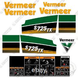 Fits Vermeer S725TX Decal Kit (S725 TX) Mini Skid Steer 7 YEAR VINYL