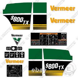 Fits Vermeer S800TX Decal Kit Mini Skid Steer 7 YEAR OUTDOOR 3M VINYL