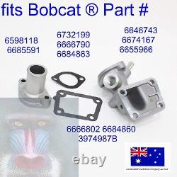 Flange Lower Housing Thermostat Top Cover Gaskets for Bobcat 1600 643 645 743